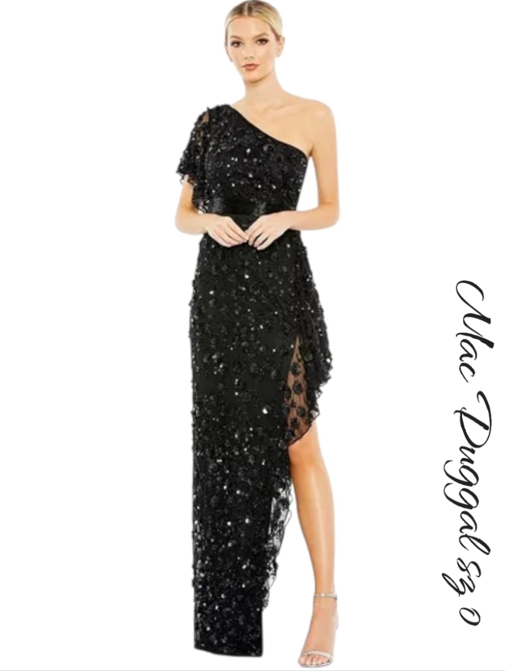 MAC DUGGAL Cocktail Prom Sequin Dress NWT sz 0